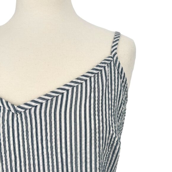Market & Spruce Striped Maxi Sun Dress Blue White Size 2X NWT - Picture 2 of 11